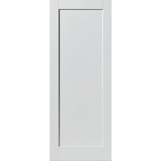 JB Kind Internal White Primed ANTIGUA Shaker 1 Panel Fire Door FD30 (27&quot; x 78&quot;)