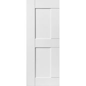 JB Kind Eccentro Shaker 2 Panel White Primed Internal Door