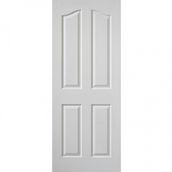 JB Kind Edwardian Panel Grained White Primed Internal FD30 Fire Door