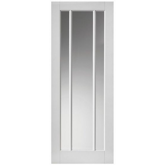 Video of JB Kind Trinidad White Primed 3 Light Clear Glazed Internal Door