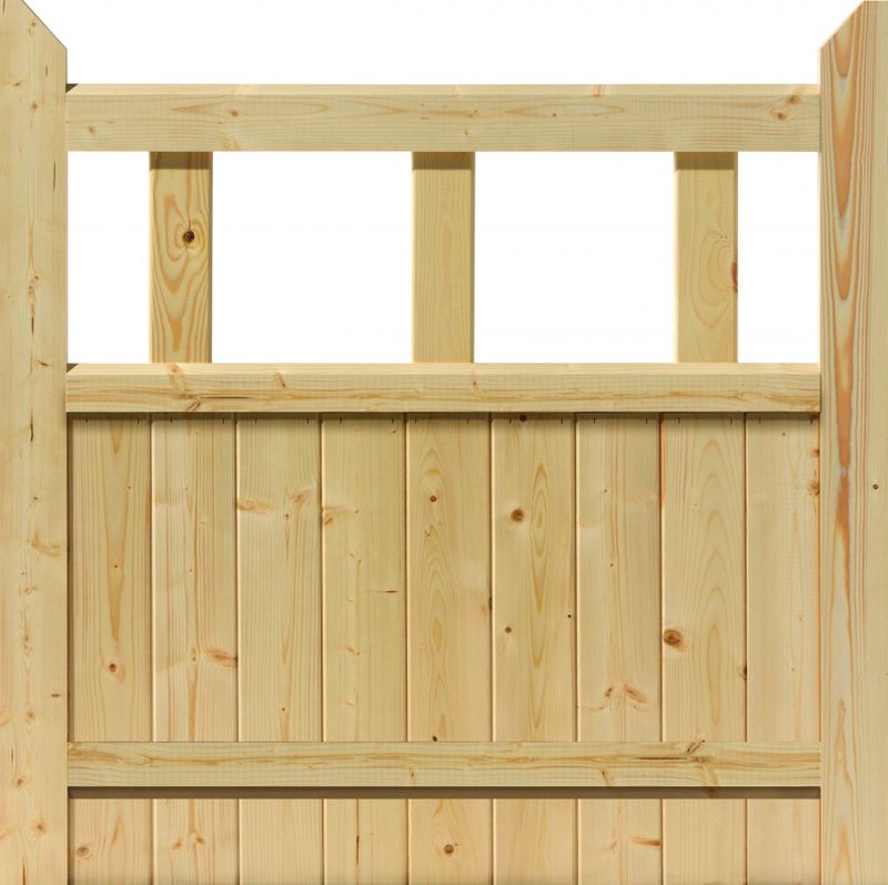 JB Kind Boarded Unfinished Natural External Wooden Gate - 915mm x 915mm