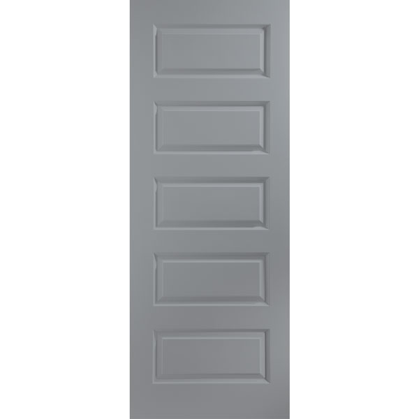 Jeld Wen True Colour Curated Internal Painted Gun Metal Grey Rockport Panelled Door