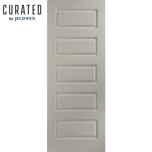 Jeld Wen True Colour Curated Internal Painted Sage Grey Rockport Panelled Door Door Superstore