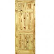 LPD Wood Grain 6 Panel Unfinished Knotty Pine Internal Door