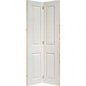 LPD 4 Panel Textured White Primed Internal Bi-fold Door - 1981mm x 762mm (78 inch x 30 inch)