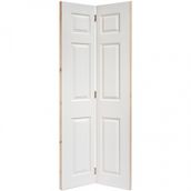 LPD 6 Panel Textured White Primed Internal Bi-fold Door - 1981mm x 762mm (78 inch x 30 inch)
