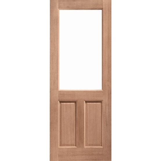 LPD External Hardwood 2XG 2 Panel Unglazed Door M&T (30&quot; x 78&quot;)