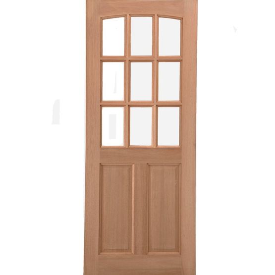 LPD External Hardwood GEORGIA Traditional Unglazed Door D&G (30&quot; x 78&quot;)