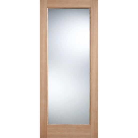 LPD External Oak PATTERN 10 Warmer Part L Clear Double Glazed Door D&G (30&quot; x 78&quot;)