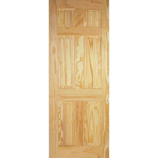 LPD Internal Clear Pine 6 PANEL Traditional Door (24&quot; x 78&quot;)