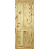 LPD Traditional 4 Panel Unfinished Knotty Pine Internal Door