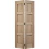 LPD Shaker 4 Panel Unfinished Oak Internal Bi-fold Door