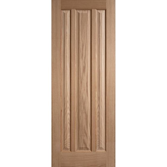 LPD Internal Oak KILBURN Traditional Raised 3 Panel Door (27&quot; x 78&quot;)