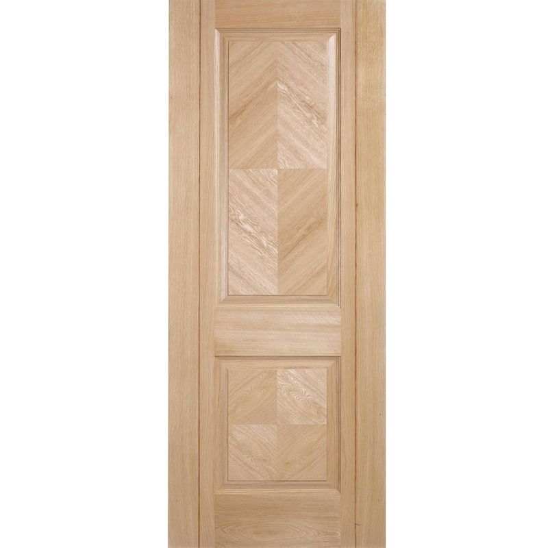 LPD Madrid 2 Panel Fully Finished Oak Internal Door