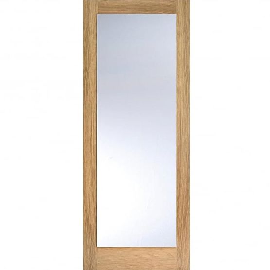 LPD Internal Oak PATTERN 10 Clear Glazed Door (21&quot; x 78&quot;)