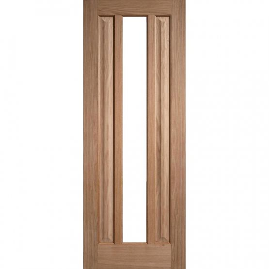 LPD Internal Oak KILBURN 1 Light Clear Glazed Door (27&quot; x 78&quot;)