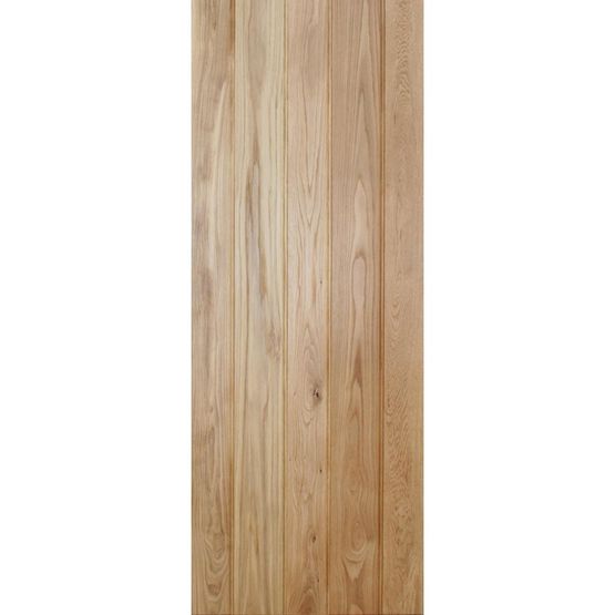 LPD Internal Solid Oak BUTTON BEAD Framed Ledged & Braced Door (24&quot; x 78&quot;)