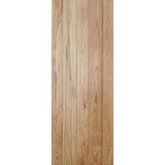 LPD Internal Solid Oak BUTTON BEAD Ledged & Braced Door (24&quot; x 78&quot;)