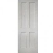 Mendes White Primed Oak Essex 4 Panelled Fire Door