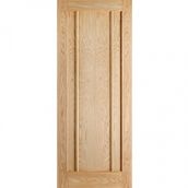 LPD Lincoln Contemporary 3 Panel Fully Finished Oak Internal Door