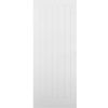 Premdor Internal White Primed VERTICAL 5 PANEL Moulded Textured Cottage Door
