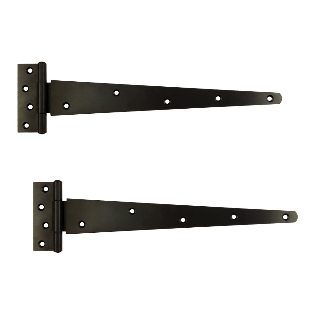 Securit Pair of Black Heavy Duty Tee Hinges (350mm) Door Superstore®