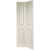 XL Joinery Victorian Moulded 4 Panel White Primed Internal Bi-fold Door
