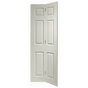 XL Joinery Colonist Moulded 6 Panel White Primed Internal Bi-fold Door