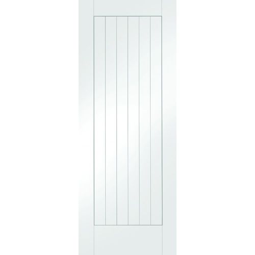 XL Joinery Internal White Primed Suffolk Vertical Panel Flush Cottage Door