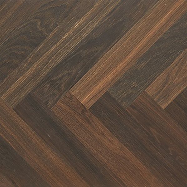 Atkinson Kirby Parquet Engineered Oak, Smoked Oak Solid Wood Flooring
